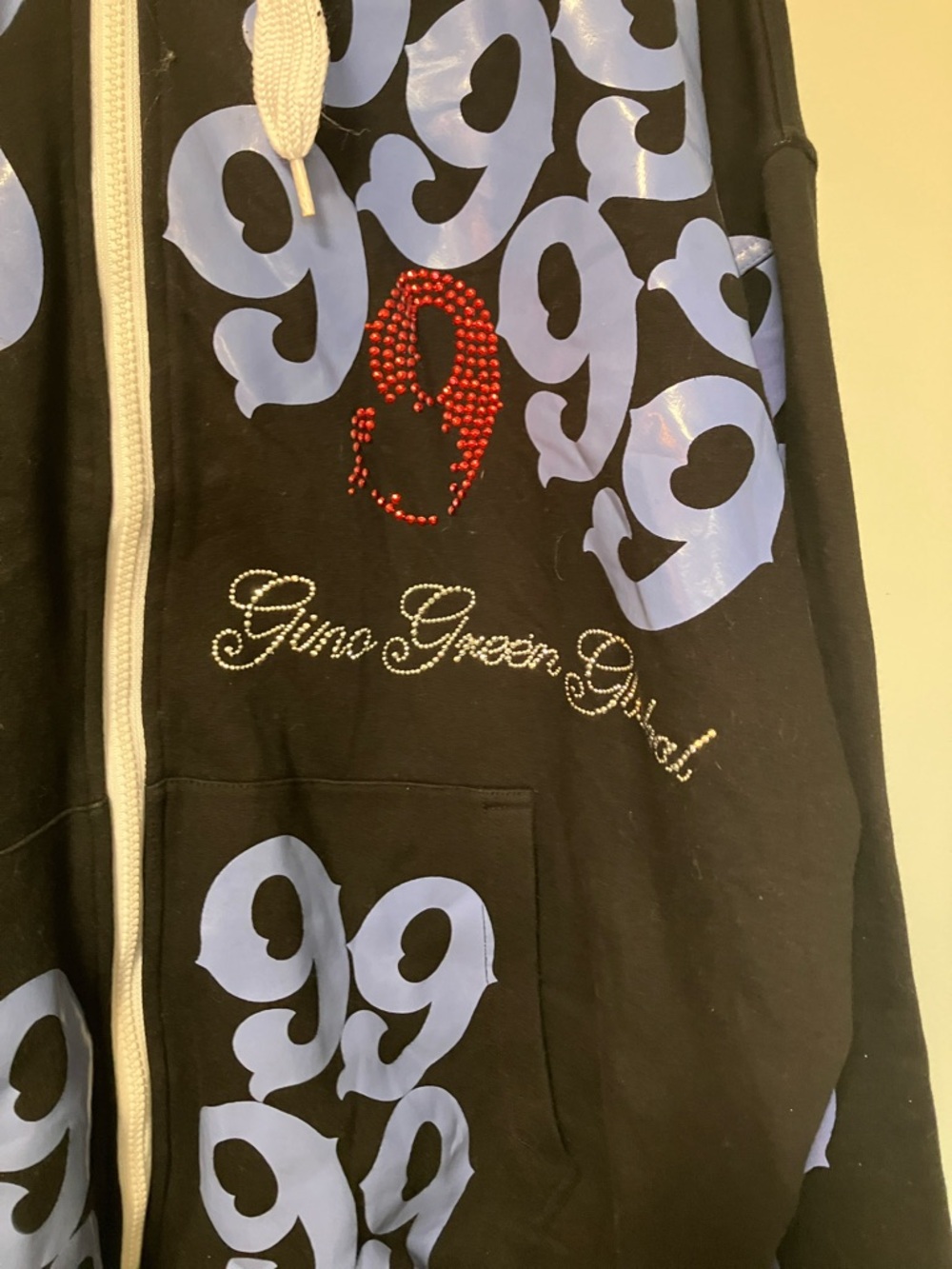 Gino green global Black Full Zip Hoodie - Picture 2 of 6